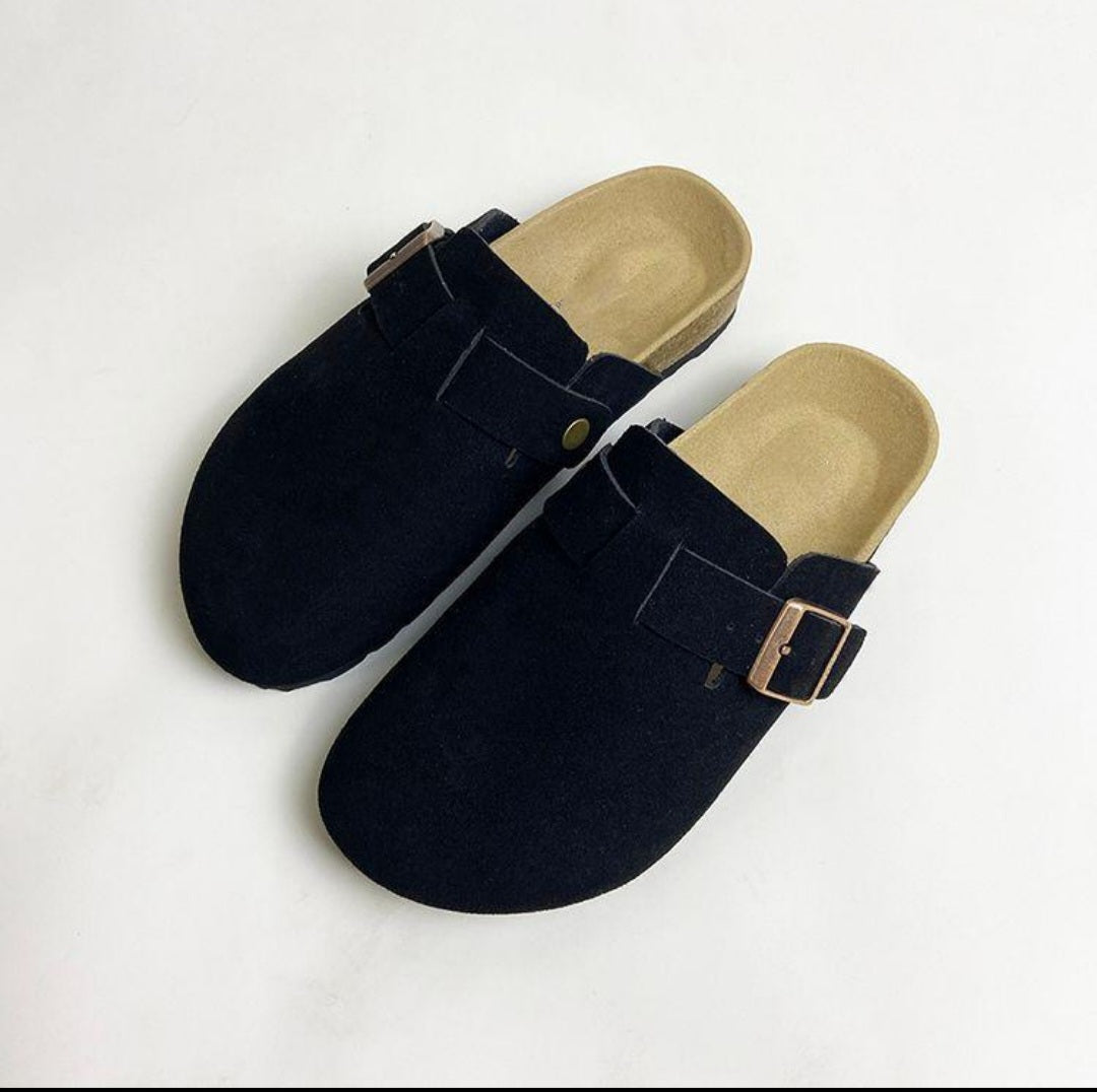 Core suede slippers